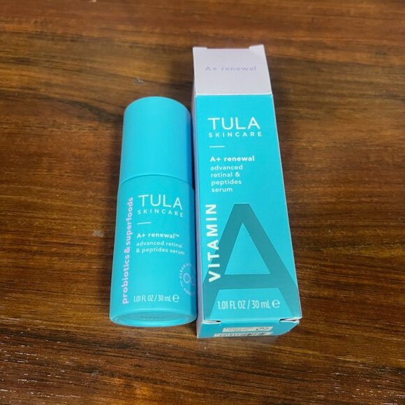 Tula Skincare Vitamin A+ Renewal Advanced Retinol and Peptides Serum 1 oz - Picture 1 of 5